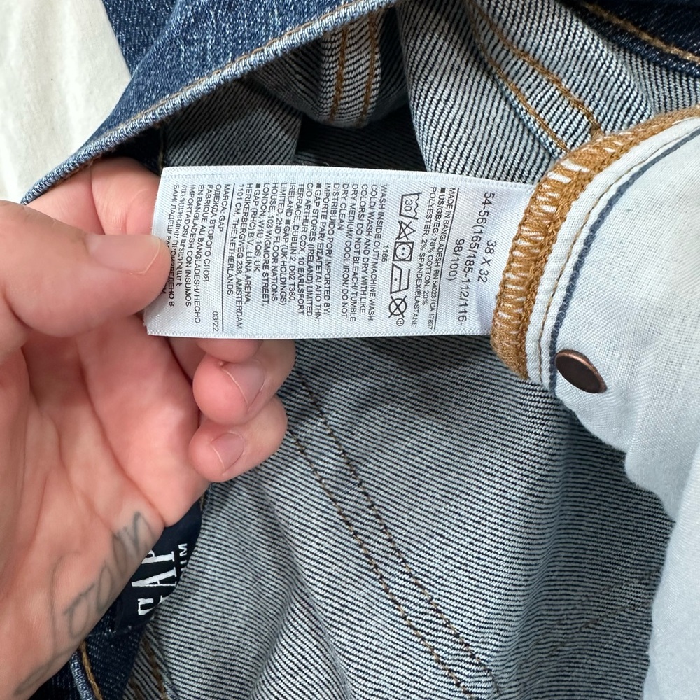 GAP Men's Dark Blue Soft Wear Max Skinny Jeans - Picture 6 of 7